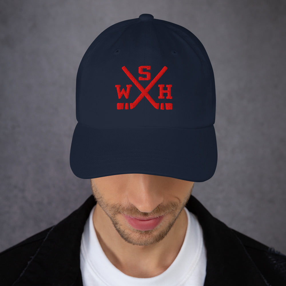 Washington Hockey Hat Retro WSH Hockey Sticks Dad Cap