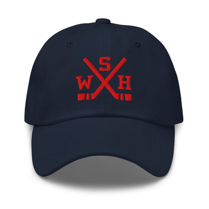 Washington Hockey Hat Retro WSH Hockey Sticks Dad Cap