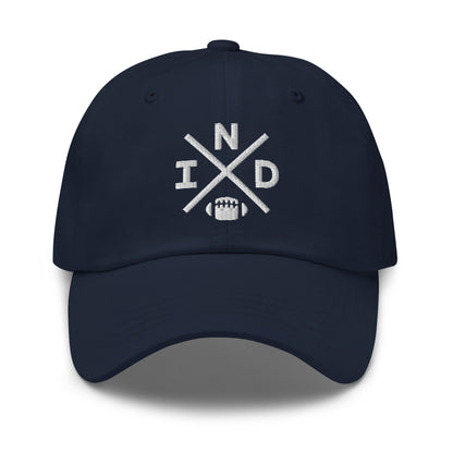 Indianapolis Football Hat Retro IND Football Cross Dad Cap