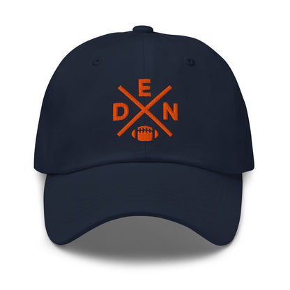 Denver Football Hat Retro DEN Football Cross Dad Cap