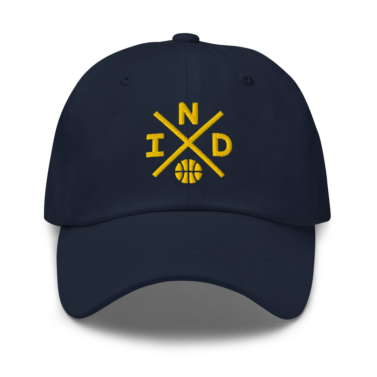 Indiana Basketball Hat Retro IND Basketball Cross Dad Cap