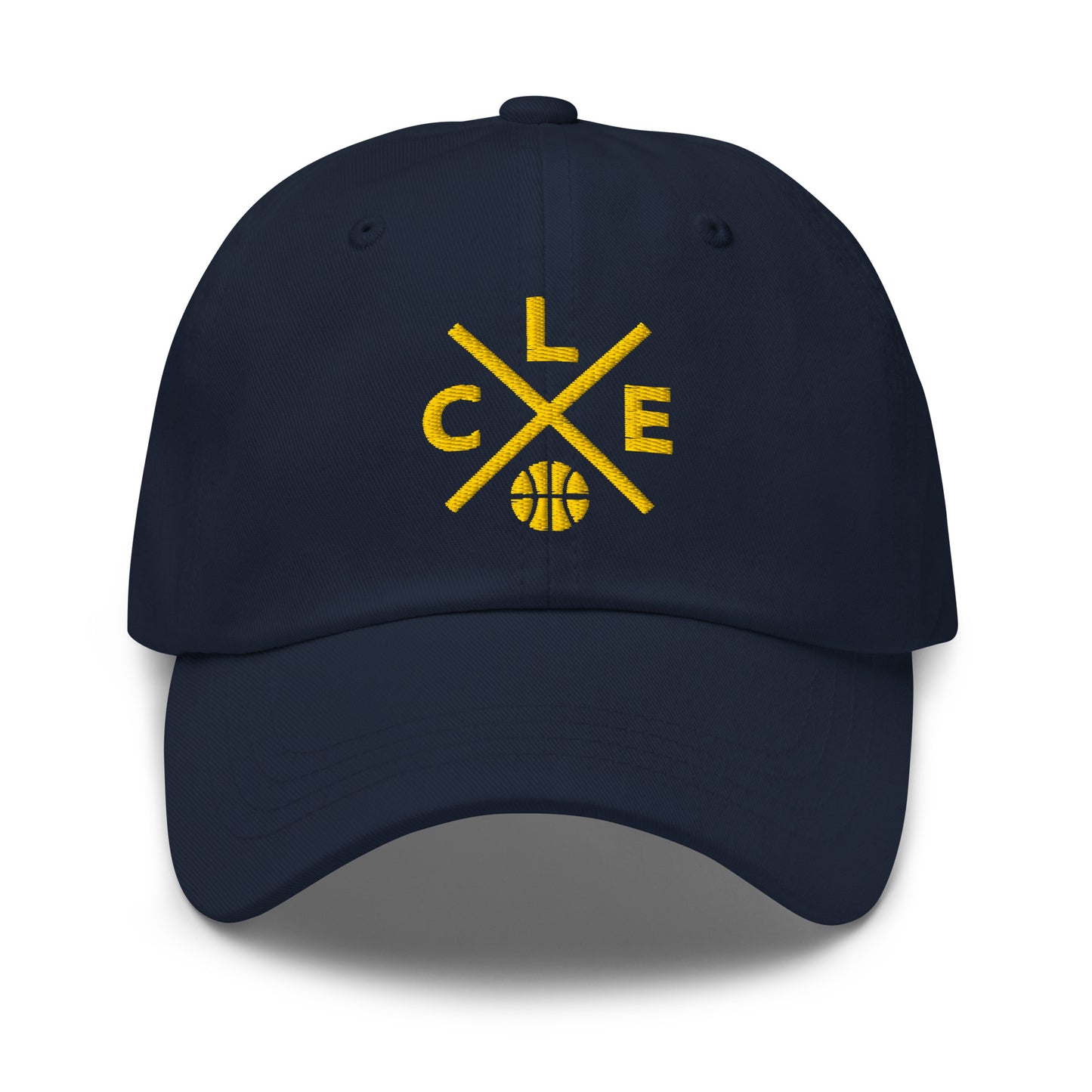 Cleveland Basketball Hat Retro CLE Basketball Cross Dad Cap