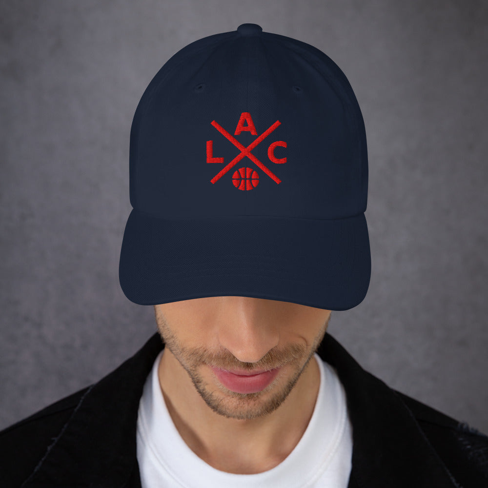 Los Angeles Basketball Hat Retro LA Basketball Cross Dad Cap