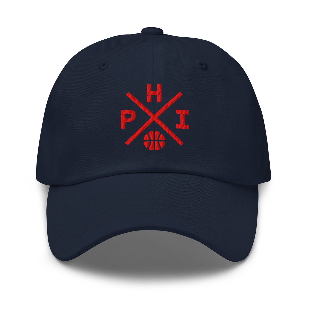 Philadelphia Basketball Hat Retro PHI Basketball Cross Dad Cap