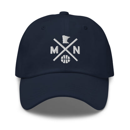 Minnesota Basketball Hat Retro MN Basketball Cross Dad Cap