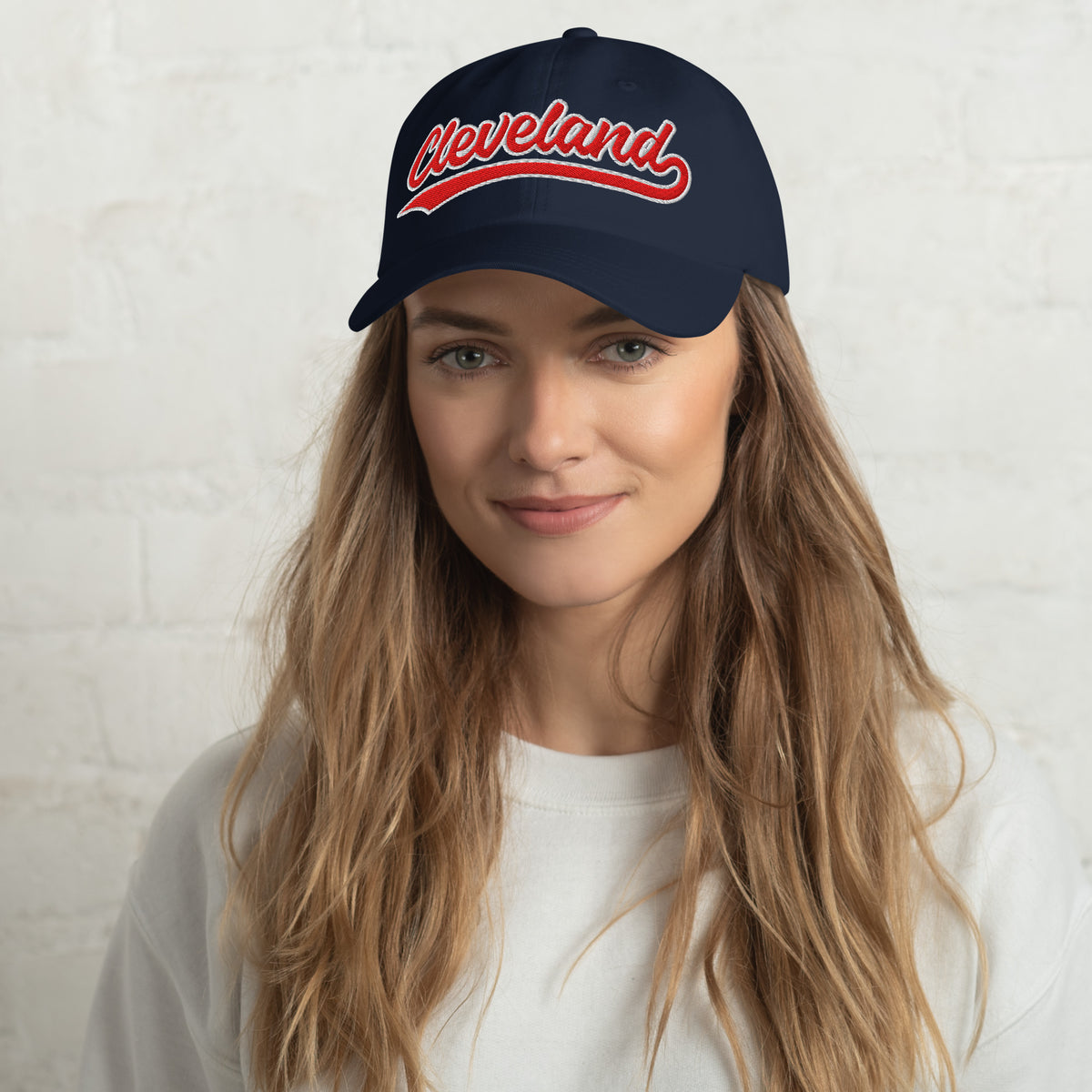 Retro Cleveland Sports Script Classic Cleveland Baseball Hat Dad Cap