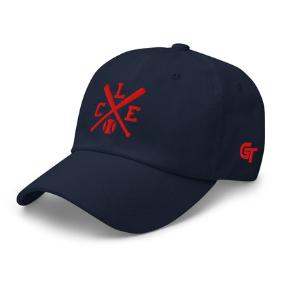 Cleveland Baseball Hat Retro CLE Baseball Bats Dad Cap