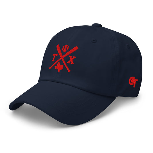 Texas Baseball Hat Retro TX Baseball Bats Dad Cap