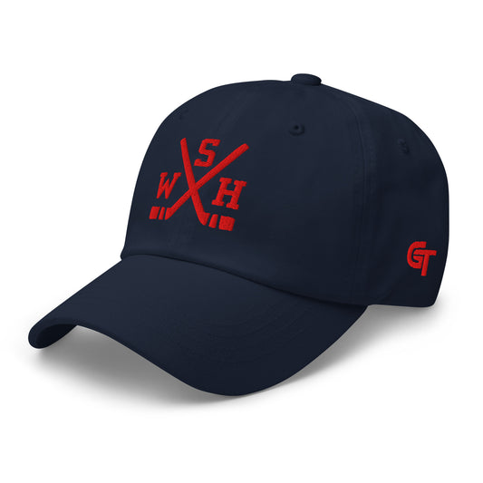 Washington Hockey Hat Retro WSH Hockey Sticks Dad Cap