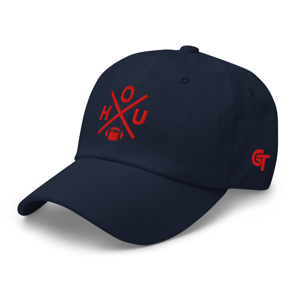 Houston Football Hat Retro HOU Football Cross Dad Cap
