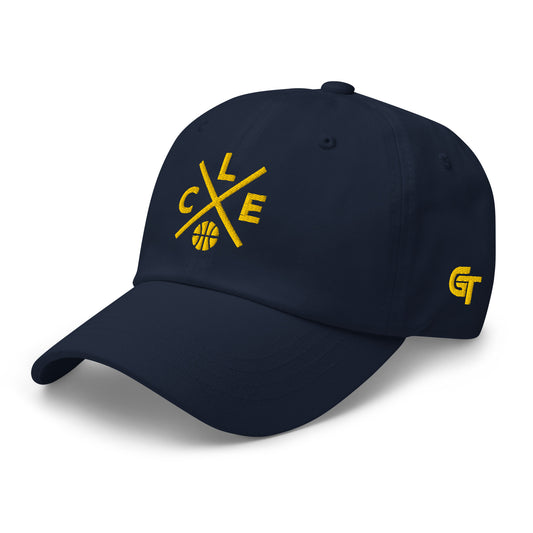 Cleveland Basketball Hat Retro CLE Basketball Cross Dad Cap
