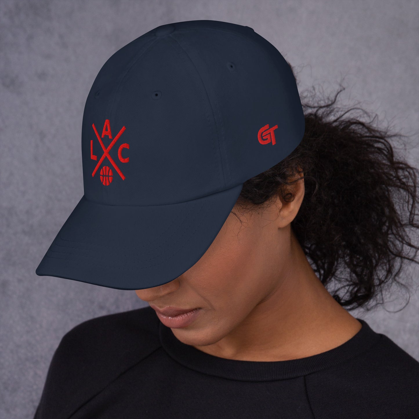 Los Angeles Basketball Hat Retro LA Basketball Cross Dad Cap