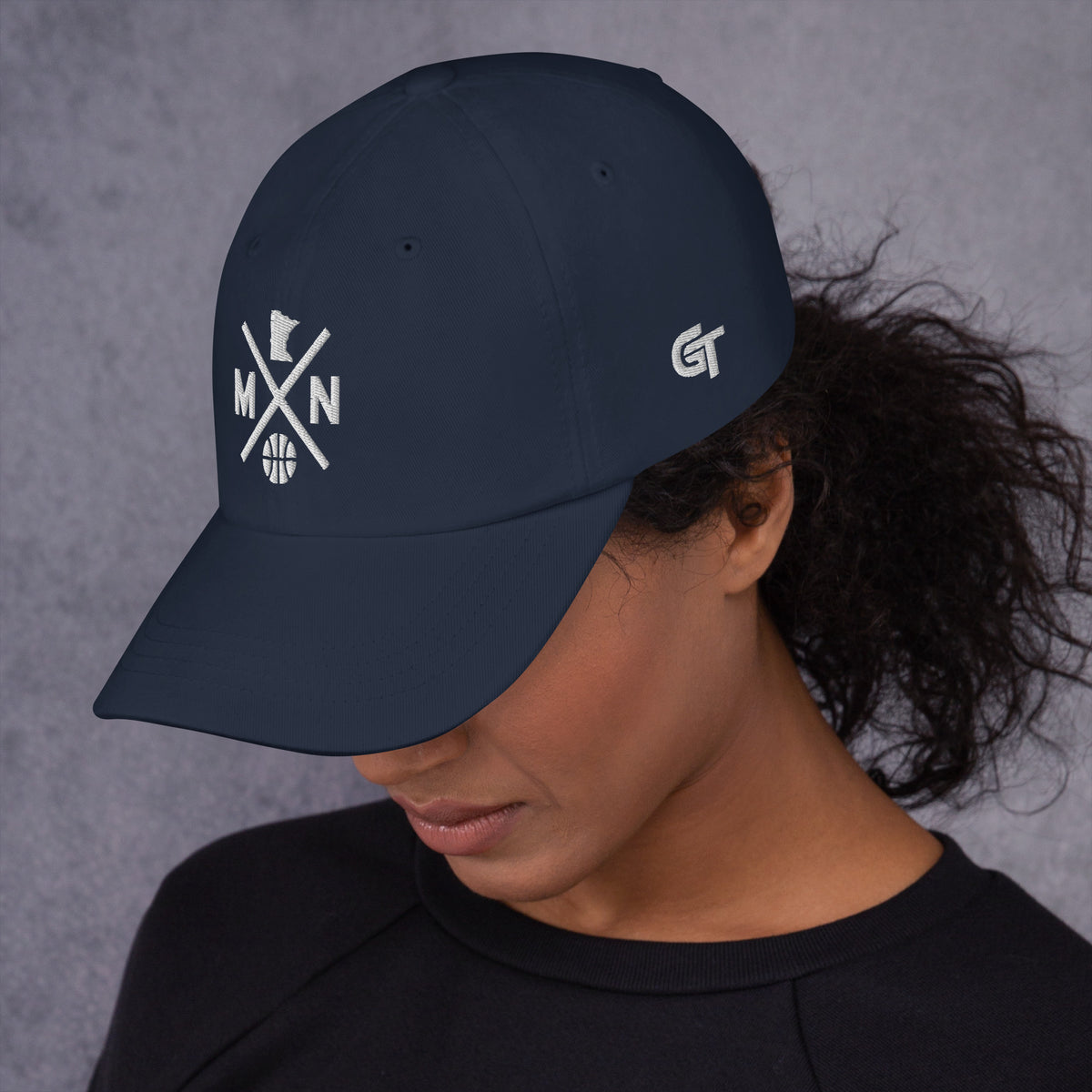 Minnesota Basketball Hat Retro MN Basketball Cross Dad Cap