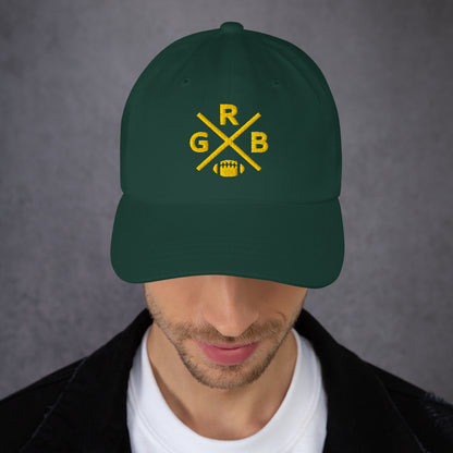 Green Bay Football Hat Retro GRB Football Cross Dad Cap