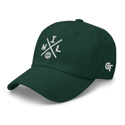 Milwaukee Basketball Hat Retro MIL Basketball Cross Dad Cap