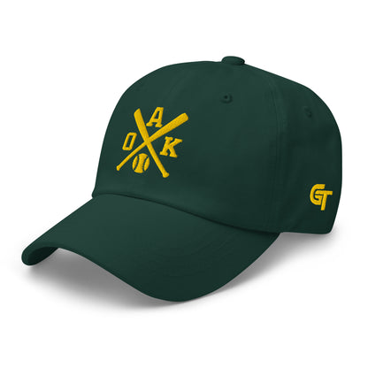 Oakland Baseball Hat Retro OAK Baseball Bats Dad Cap