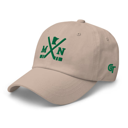 Minnesota Hockey Hat Retro MN Hockey Sticks Dad Cap