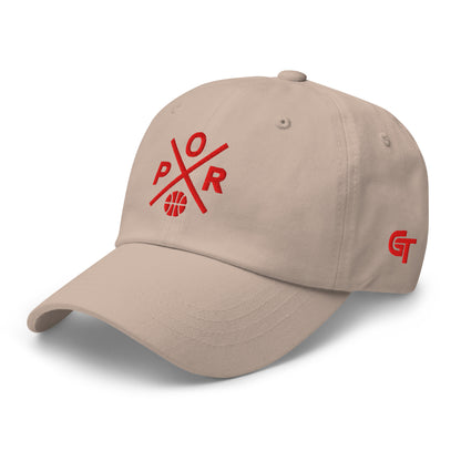 Portland Basketball Hat Retro POR Basketball Cross Dad Cap