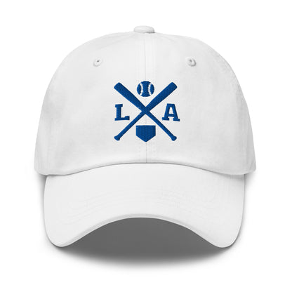 LA Baseball Hat Retro Los Angeles Baseball Bats Dad Cap