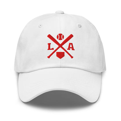 Los Angeles Baseball Hat Retro LA Baseball Bats Dad Cap