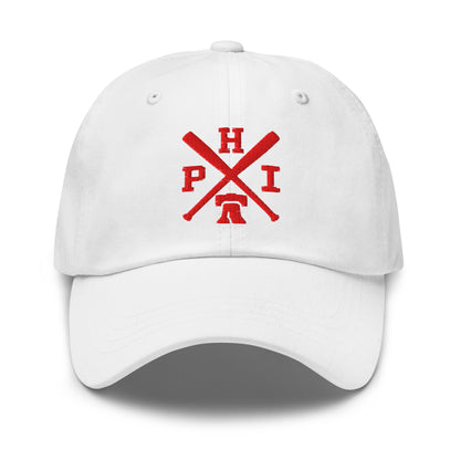 Philadelphia Baseball Hat Retro PHI Baseball Bats Dad Cap