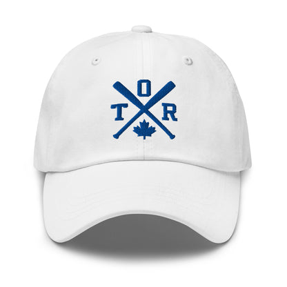 Toronto Baseball Hat Retro Blue TOR Baseball Bats Dad Cap