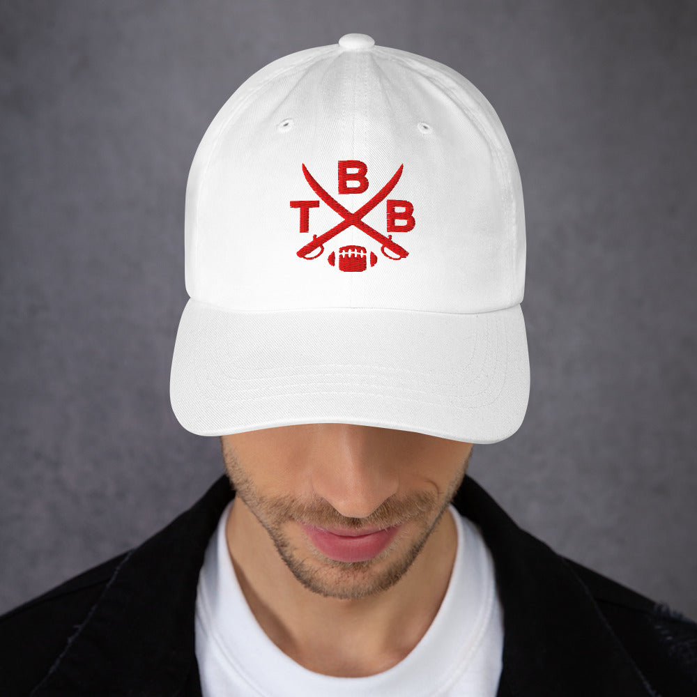 Tampa Bay Football Hat Retro TBB Football Cross Dad Cap