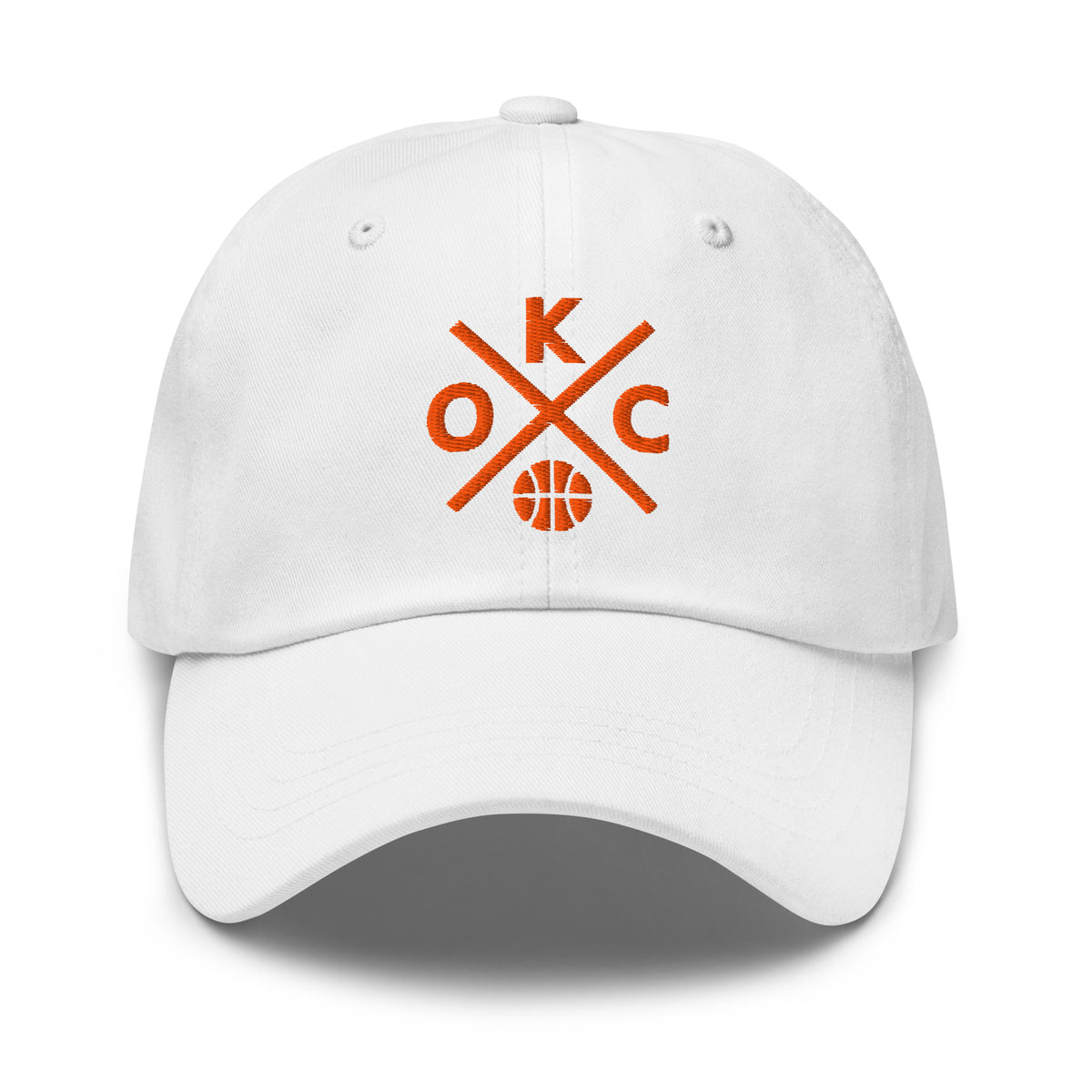 Oklahoma City Basketball Hat Retro OKC Basketball Cross Dad Cap