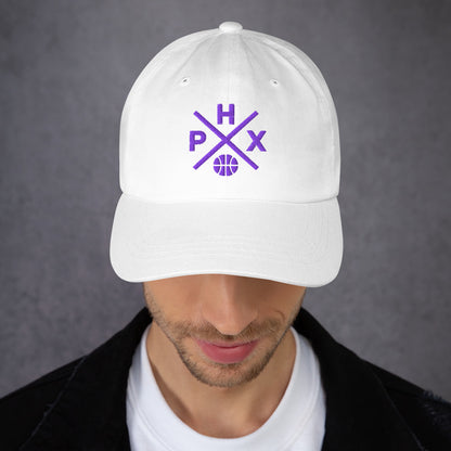 Phoenix Basketball Hat Retro PHX Basketball Cross Dad Cap