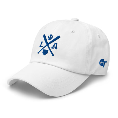 LA Baseball Hat Retro Los Angeles Baseball Bats Dad Cap