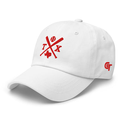 Texas Baseball Hat Retro TX Baseball Bats Dad Cap