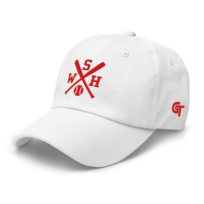 Washington Baseball Hat Retro WSH Baseball Bats Dad Cap