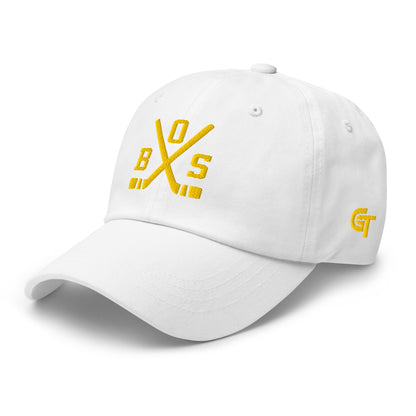 Boston Hockey Hat Retro BOS Hockey Sticks Dad Cap