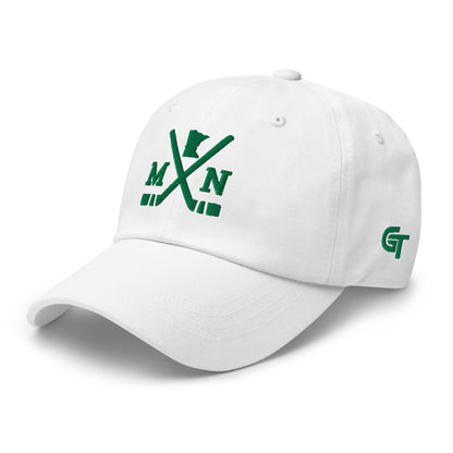 Minnesota Hockey Hat Retro MN Hockey Sticks Dad Cap