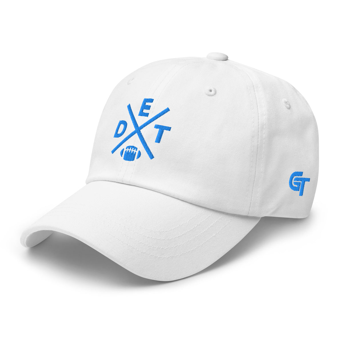 Detroit Football Hat Retro DET Football Cross Dad Cap