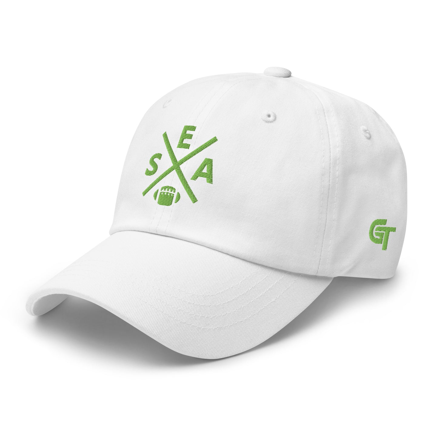 Seattle Football Hat Retro SEA Football Cross Dad Cap