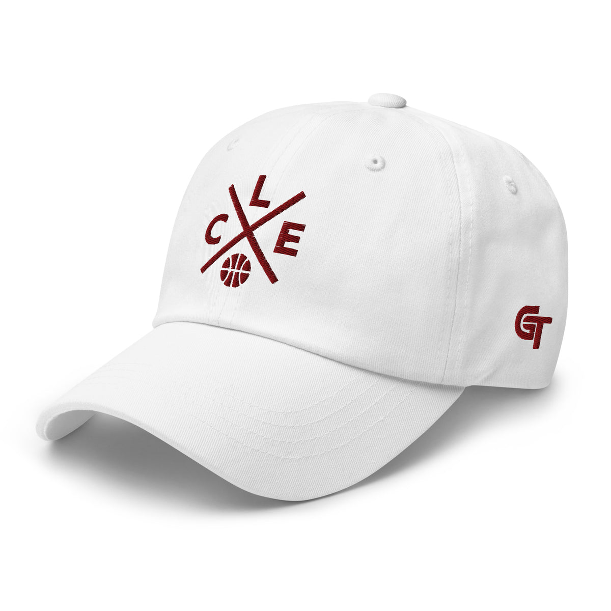 Cleveland Basketball Hat Retro CLE Basketball Cross Dad Cap