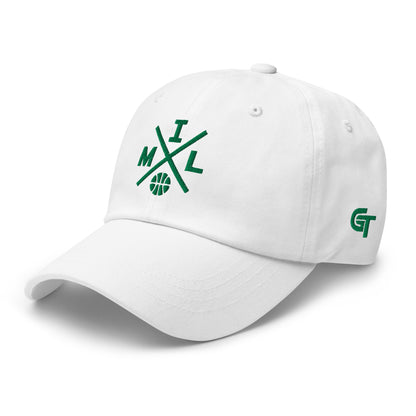 Milwaukee Basketball Hat Retro MIL Basketball Cross Dad Cap