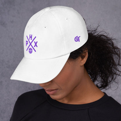 Phoenix Basketball Hat Retro PHX Basketball Cross Dad Cap