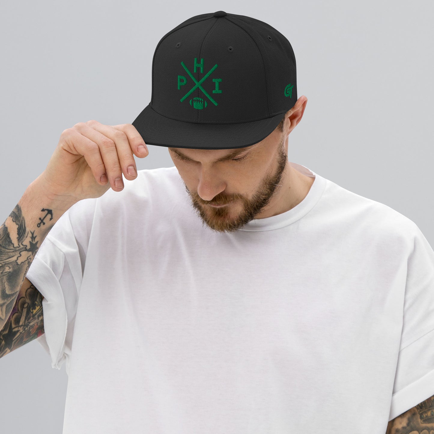Philadelphia Football Snapback Cap Retro PHI Football Cross Hat