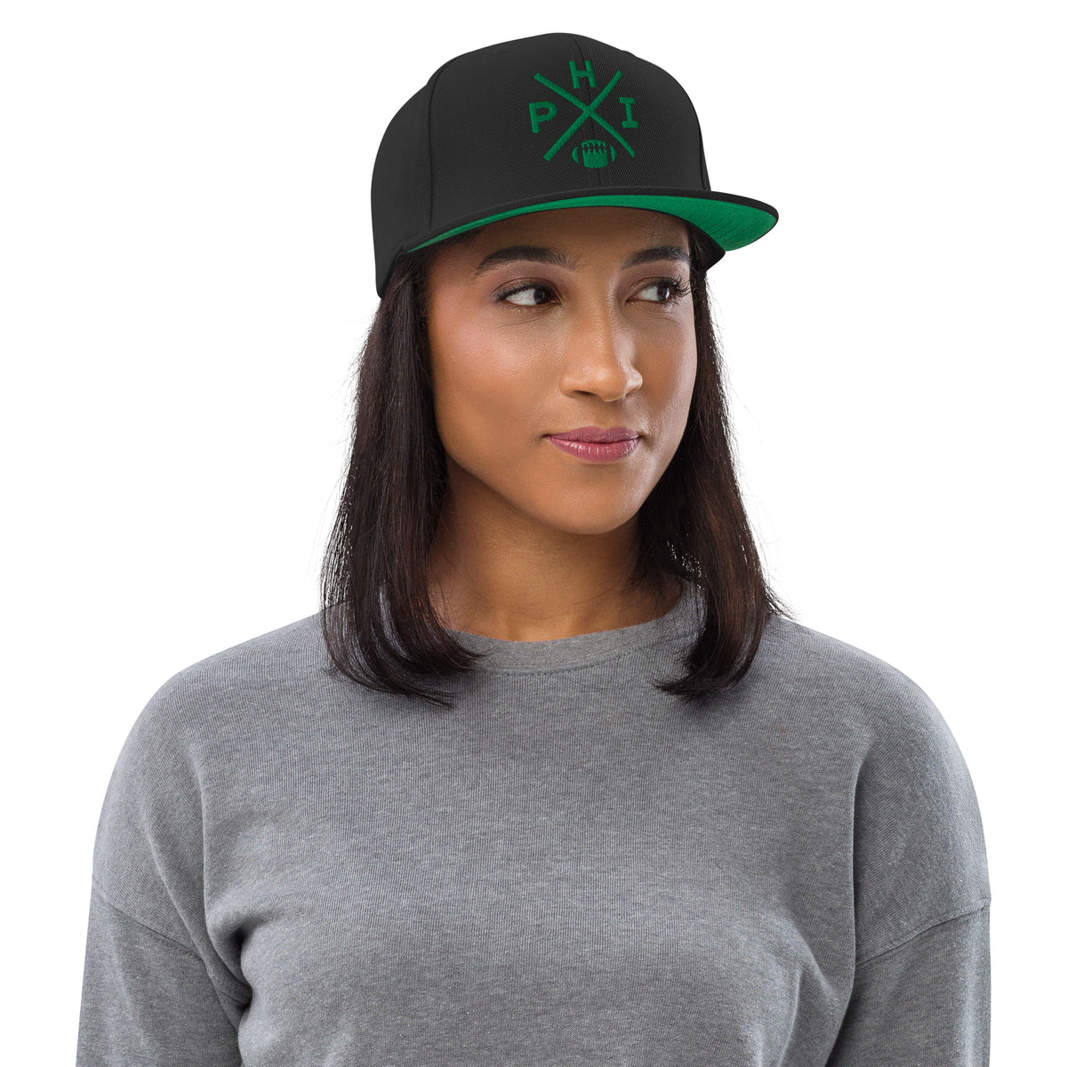 Philadelphia Football Snapback Cap Retro PHI Football Cross Hat