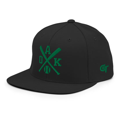 Oakland Baseball Snapback Cap Retro OAK Baseball Bats Hat