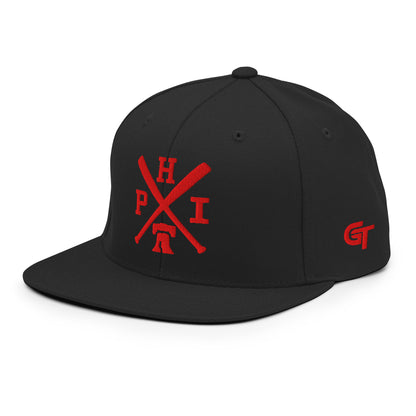 Philadelphia Baseball Snapback Cap Retro PHI Baseball Bats Hat