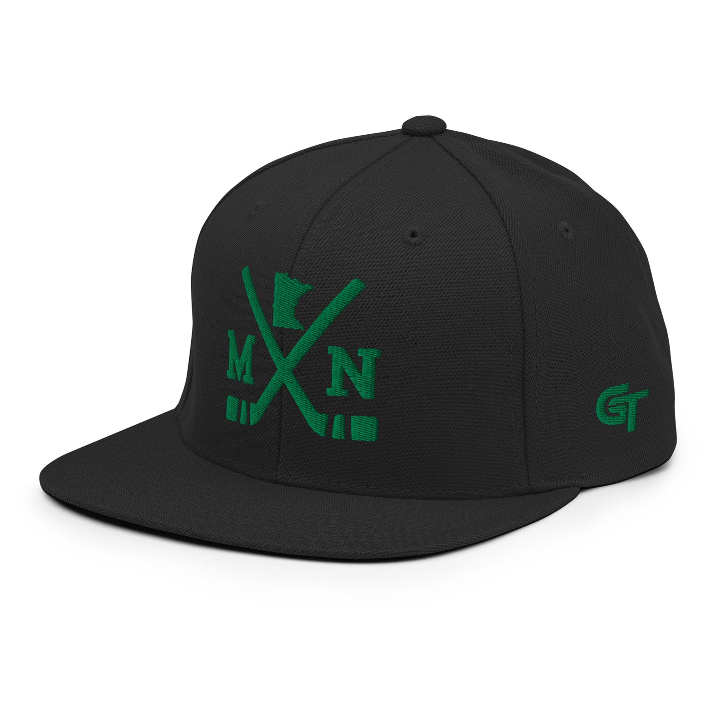 Minnesota Hockey Snapback Cap Retro MN Hockey Sticks Hat