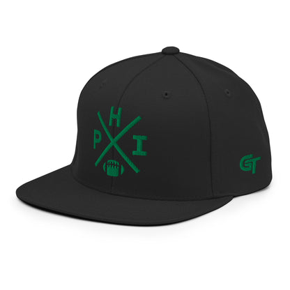 Philadelphia Football Snapback Cap Retro PHI Football Cross Hat