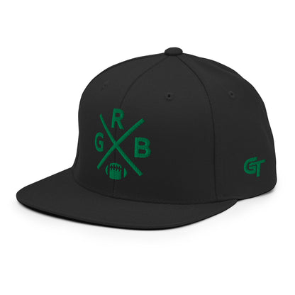 Green Bay Football Snapback Cap Retro GRB Football Cross Hat