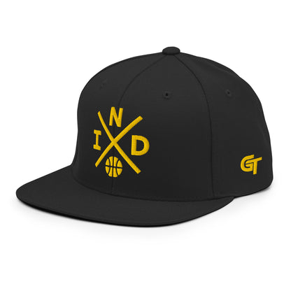 Indiana Basketball Retro IND Cross Snapback Hat Baseball Cap