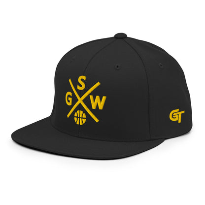 Golden State Basketball Snapback Cap Retro GSW Basketball Cross Hat