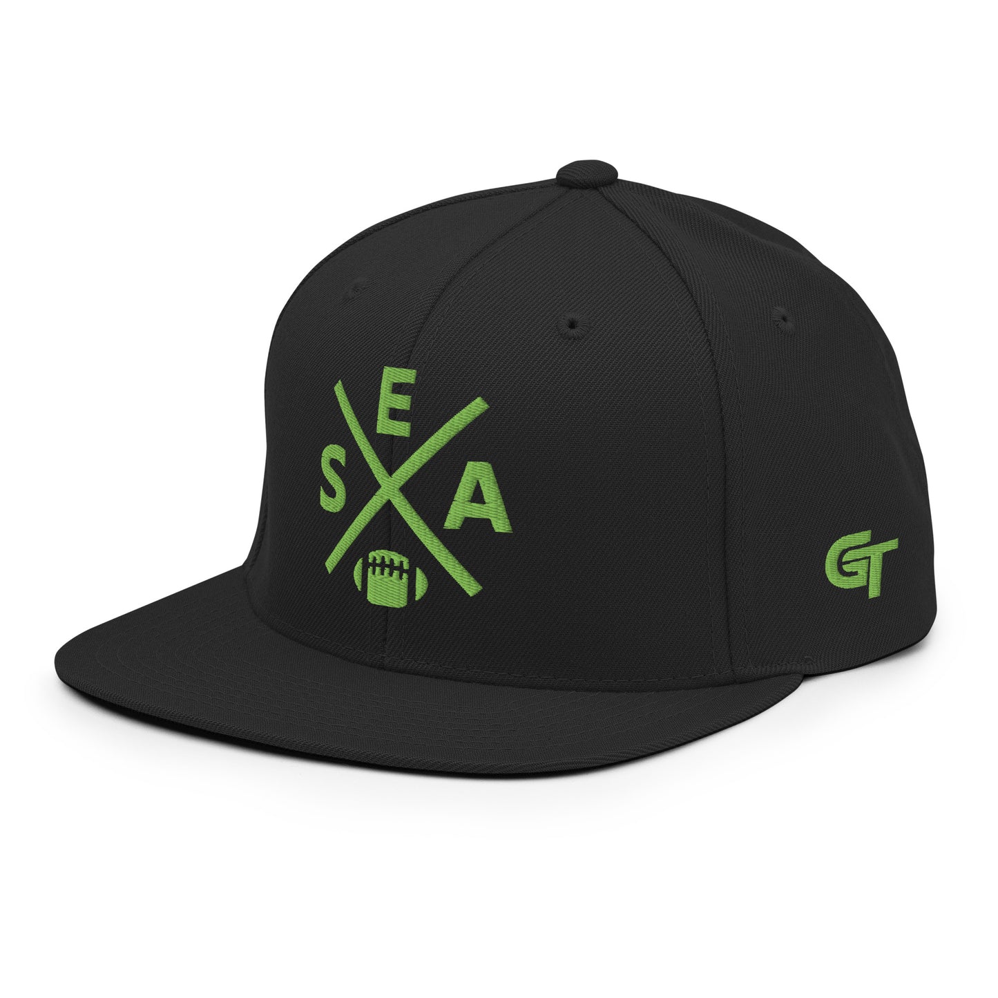 Seattle Football Snapback Cap Retro SEA Football Cross Hat