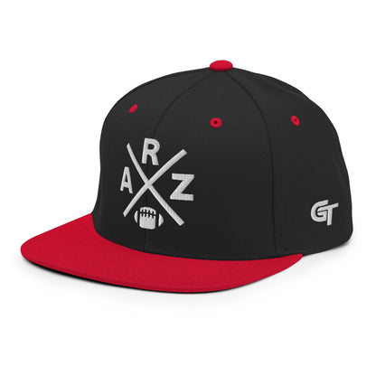 Arizona Football Snapback Cap Retro ARZ Football Cross Hat